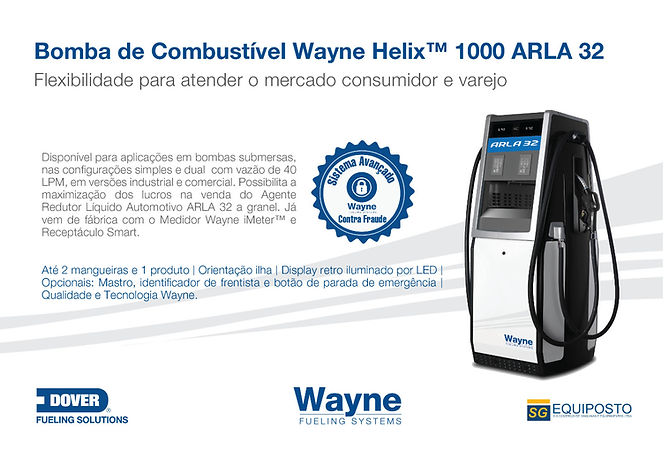 Bomba de Combustivel Wayne Helix 1000 Arla 32